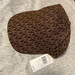 NWT MICHAEL Michael Kors Monogram Brown Woman’s Adjustable Cap Hat